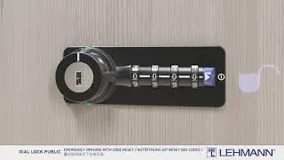 DIAL LOCK PUBLIC - EMERGENCY OPENING WITH CODE RESET