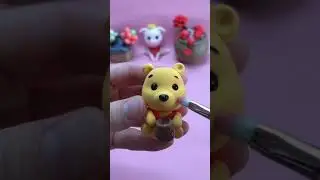 DIY How To Make Miniature Realistic Yellow Bear with polymer clay #miniature#clay#creative#polymer#a