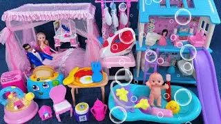 13 Minutes Satisfying with Unboxing Barbie Villa Bedroom Dress Up Toy Collection ASMR｜Review Toys