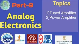 Analog Electronics (Part-9) ||Tuned Amplifier || Power Amplifier ||