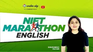 English Language for NIFT 2022 by Creative Edge | NIFT 2022 Aptitude Marathon