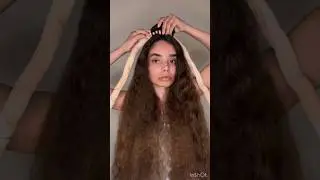 Showing you how Heatless curls looks when done on curly hair #hair #heatlesshairstyles #shorts #grwm