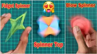 3 Simplest Spinner TOY - Fun & Easy Origami | Awesome Paper Craft