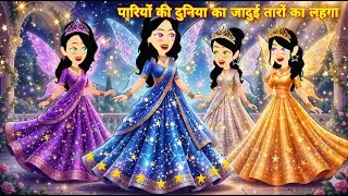 👑 परिलोक का जादुई तारों का लहंगा | Lehenga | Hindi Kahani | Animation Story | Cartoon