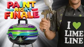 Final Paint Night 🥲 Custom Painted BBQ - Time Warp Custom Paint