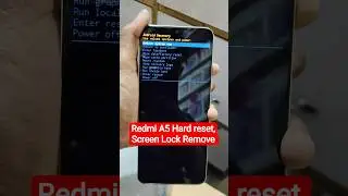 Redmi A5 Hard reset, Screen lock remove Google Account remove #hardreset #shorts #short