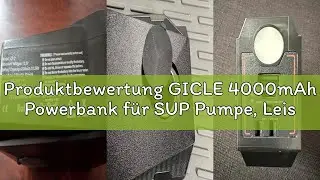 Produktbewertung GICLE 4000mAh Powerbank f&uuml;r SUP Pumpe, Leistungsausgang bis 150W, AC 100-240V mit 1