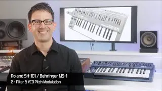 Roland SH-101 и Behringer MS-1 / Часть 2 / Фильтр и модуляция высоты тона VCO