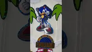 Sonic cake topper 🎂 #davidguetta #blue #caketoppers #music #cricutespa&ntilde;ol #birthday #sonic