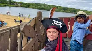 Little Pirate Adventure | Kids Funplay at outdoor Playground on the beach | LikeLife
