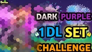 SPECIAL 1 DL DARK PURPLE SET CHALLENGE (NEW SET!!) | Growtopia - Set Challenge #149