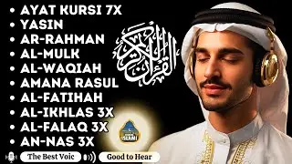 Peaceful Voice Ayat Kursi 7x, Surah Yasin, Ar Rahman, Waqiah, Al Mulk, Kahfi, Ikhlas, Falaq, An Nas