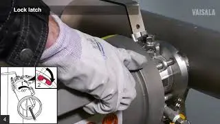 Inserting Vaisala K-Patents Generation 2.1 SAFE-DRIVE&trade; Process Refractometer PR-23-SD