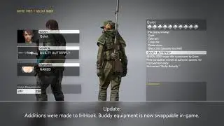 Manage buddy equipment in-game! | Zeta | MGSV: TPP