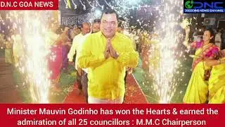 Minister Mauvin Godinho hailed as 'Architect of #development' by MMC Chairperson! #infrastructure