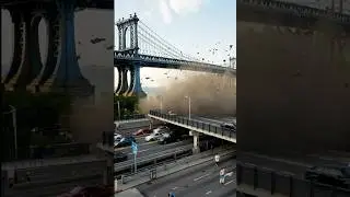 🌉💥 Bridge Collapse Caught on Camera! #viral #viralvideo #caught