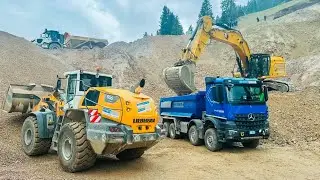 scavo per LAGO ARTIFICIALE con CATERPILLAR 352 + LIEBHERR 566⚠️