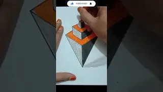 How to draw a 3D cone shape easily #cone #drawing3D #3dartist