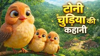 टोनी चुड़िया की जादुई कहानी🐦✨Heart Touching 3D Cartoon Story Hindi Moral Story| Mk Cartoon Creation