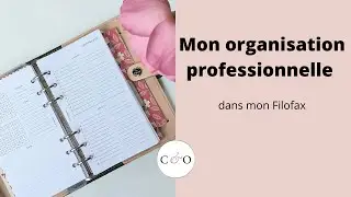 Mon organisation professionnelle dans mon Filofax The Original Patent