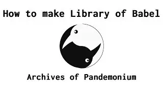 (OLD) Why and how I made my own Library of Babel website (READ DESCRIPTION)