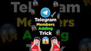 Telegram members adding trick 😱 #shorts #telegram #viralvideo #trendingshorts #ytshorts