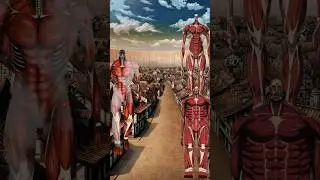 Eren colossal titan VS Armin colossal titan and Bratholdt colossal titan#edit #Attack on titan 2025