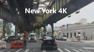 4K New York - Driving tour of Brooklyn ( McDonald Avenue & Avenue O )