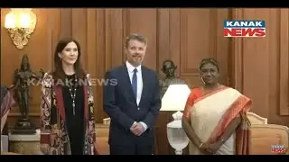 Crown Prince Frederik & Crown Princess Mary Of Denmark Meet President Droupadi Murmu In Delhi