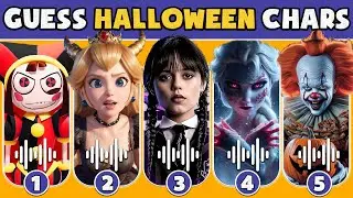 🎃Guess Who's DANCING? |👻Ultimate Halloween Edition Quiz |Elsa, Pomni, Wednesday, Pennywise | NT Quiz