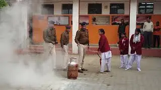 Fire safety education in jnv West SINGHBHUM by Govt. Fire safety department. Jh