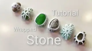 DIY Crochet pebble /wrapped Stone tutorial/jute Stone ideas 2021/كروشيه تغليف احجار #crochet #trend