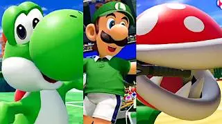 Mario Tennis Fever - Yoshi, Luigi & Piranha Plant Gameplay (Switch 2)
