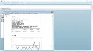 Financial bubble testing in EViews
