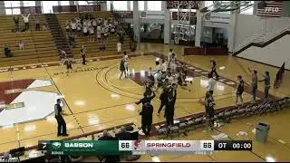 Babson's Murphy Drains Threes at End of Regulation and Overtime to Secure Win over Springfield