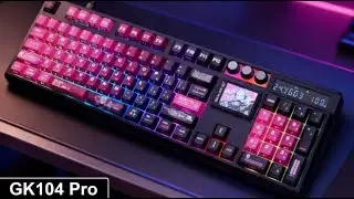 Teclado Mec&acirc;nico com Tela de 3 Polegadas - SKYLOONG GK104 Pro