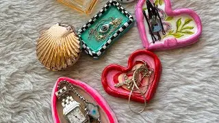 DIY clay jewellery tray #diy #handpainted #craft