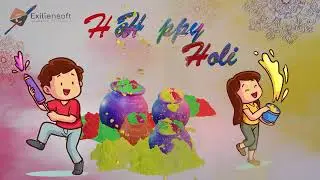 Holi Status! Happy Holi | Holi festival | Exiliensoft Animation Videos