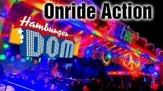 Hamburger Dom | Action - Musik-Express - Lange Fahrt | Winterdom 2021 | [Onride]