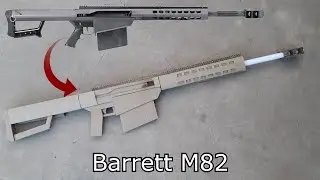Como hacer un Barrett M82 de cartón
