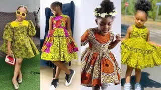Robe africaine pour petites filles en wax African DRESS for little princess ANKARA GOWN CASUAL DRESS