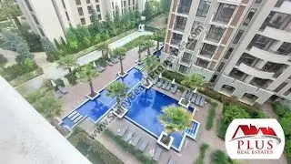 Pool view luxury furnished studio apartment for sale Cascadas family resort Sunny beach Bulgaria