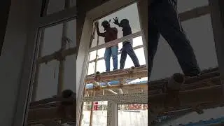 Big size upvc window 🪟 installation full video ✅💪 siliguri WB India 🇮🇳 #upvcwork