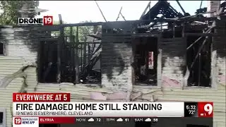 Drone 19: Slavic Village burned down home leaves eyesore for over a month
