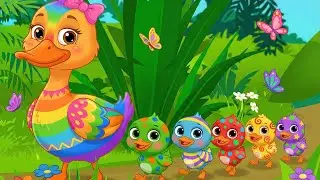 Counting Ducklings Song 🦆✨ | Learn Numbers & Colors for Kids | Fun Nursery Rhyme for Toddlers