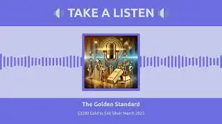 Golden Standard Podcast Ep2: $3200 Gold vs $40 Silver March 2025