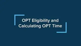 ISSO F-1 После завершения OPT, Часть 3: Право на OPT и расчет времени OPT