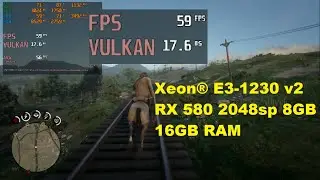 Red Dead Redemption no baixo - XEON E3-1230 v2 + RX 580 2048SP 8GB