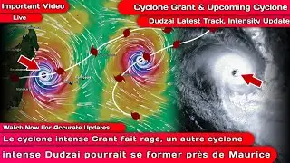 Le cyclone intense Grant fait rage, autre cyclone intense Dudzai pourrait se former pr&egrave;s de Maurice