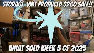 This storage unit find sold for $200!  What sold Week 5 of 2025 on ebay, mercari,  poshmark